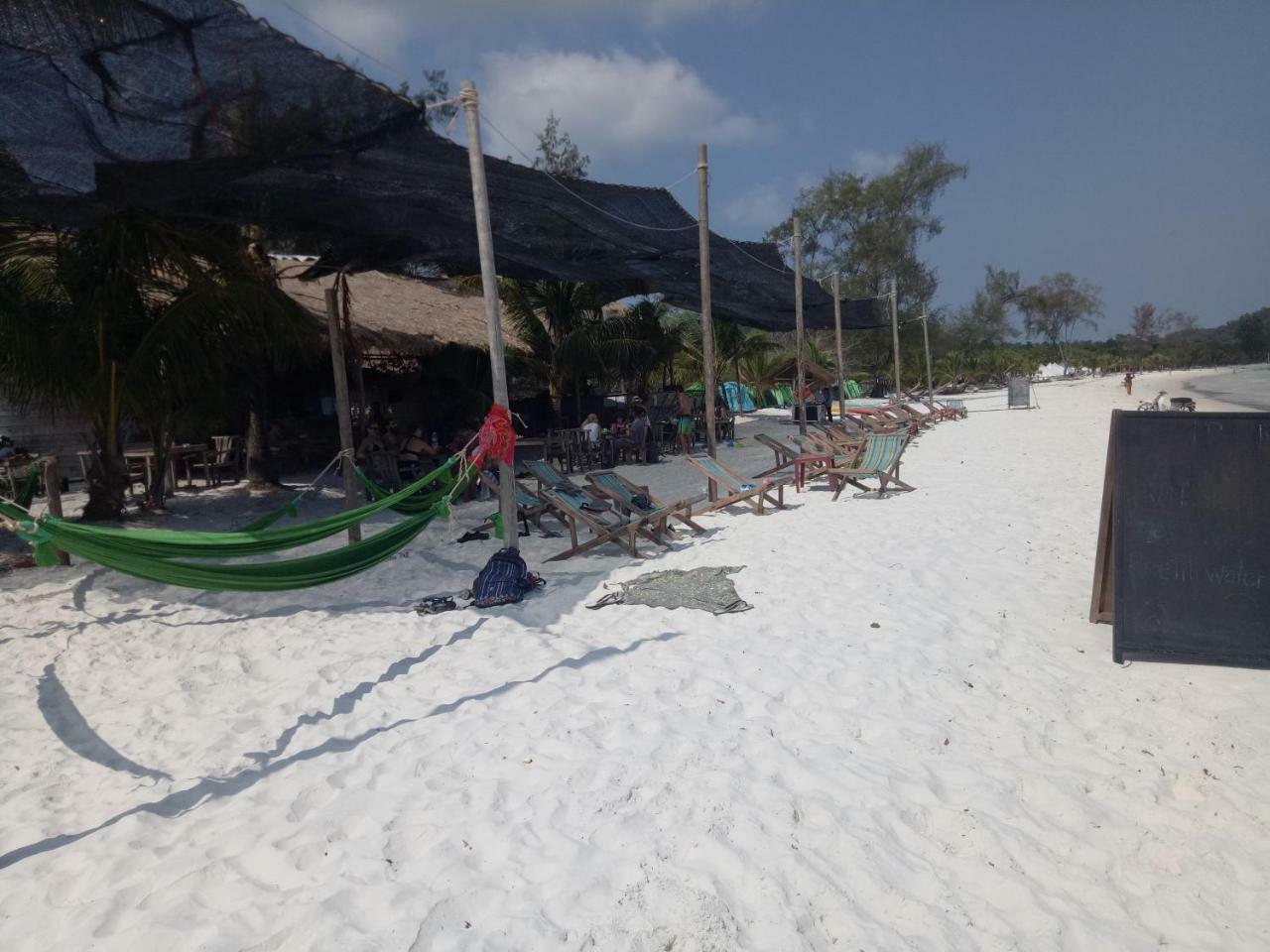Sandbank Restaurant & Camping Koh Rong Kaoh Touch Exteriör bild