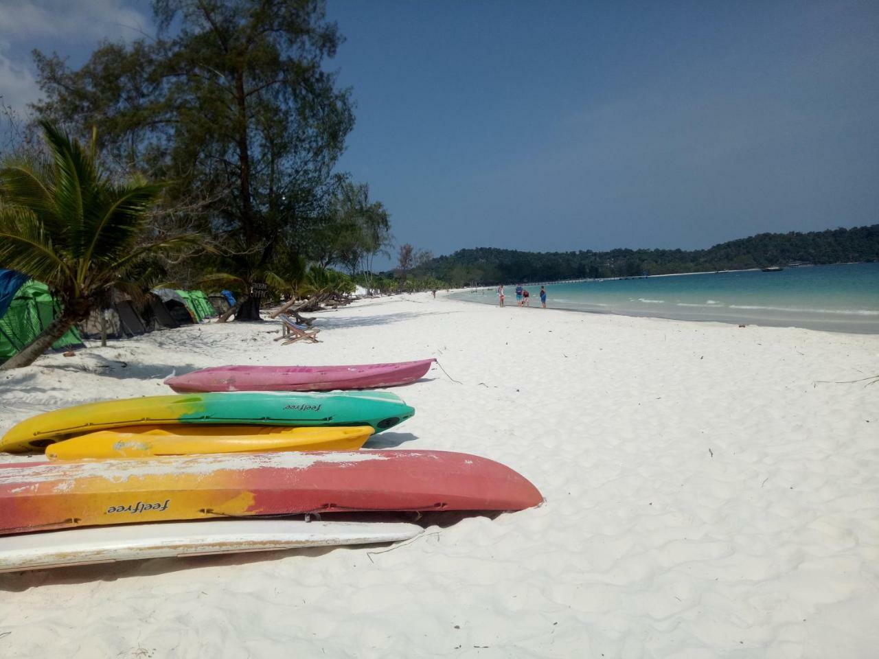 Sandbank Restaurant & Camping Koh Rong Kaoh Touch Exteriör bild