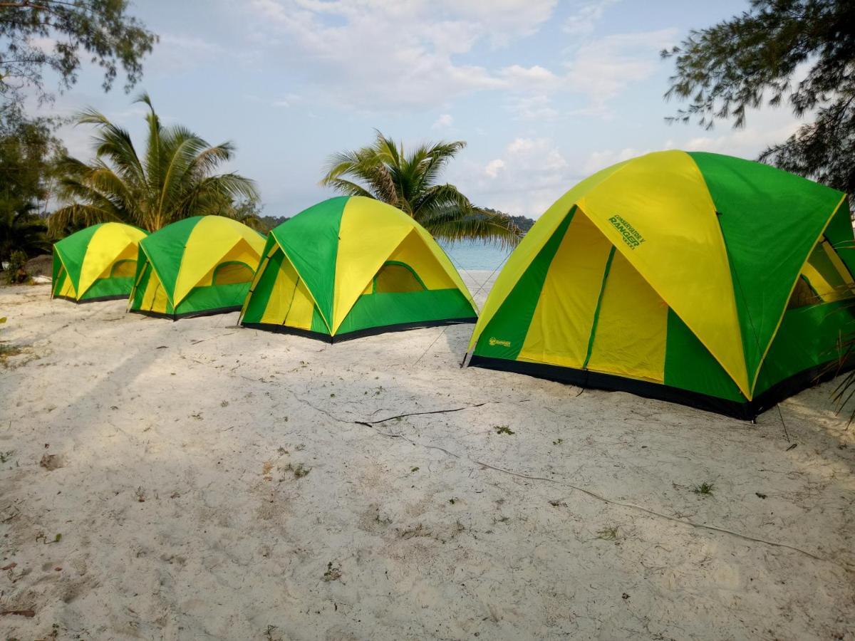 Sandbank Restaurant & Camping Koh Rong Kaoh Touch Exteriör bild